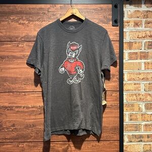 NWT NC State Wolfpack Charcoal Grey Strutting Wolf  T-Shirt (54)